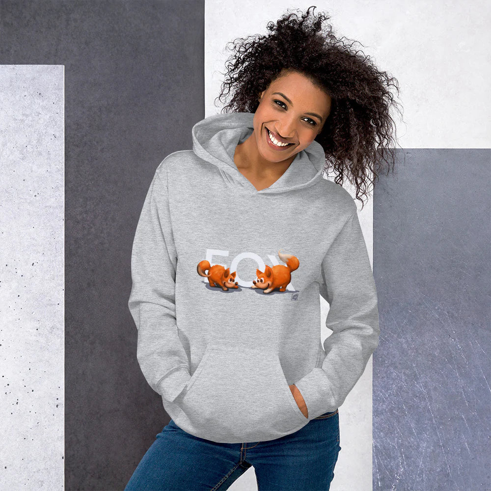 Teija Rusila Art | PPP | Aikuisten Unisex huppari | FOX