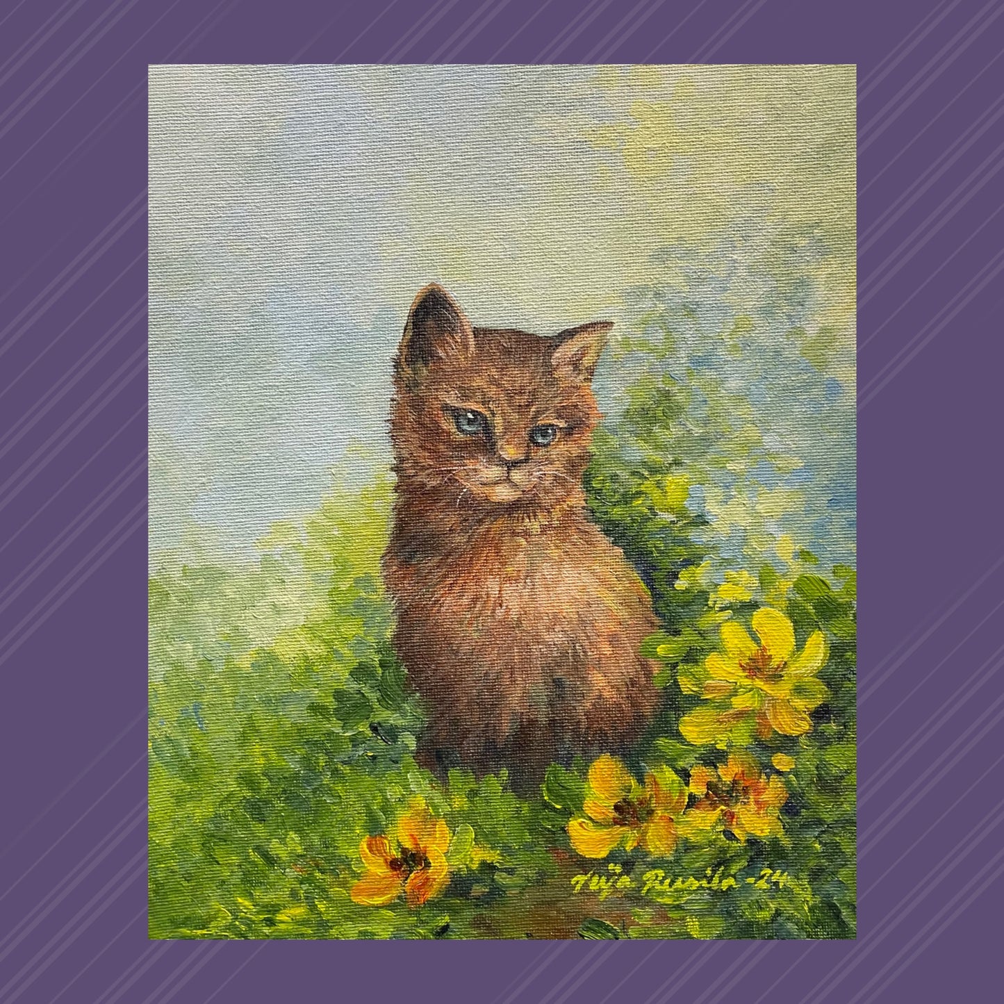 Teija Rusila Art | Taulu | Taideteos - Leinikki -đź’š6