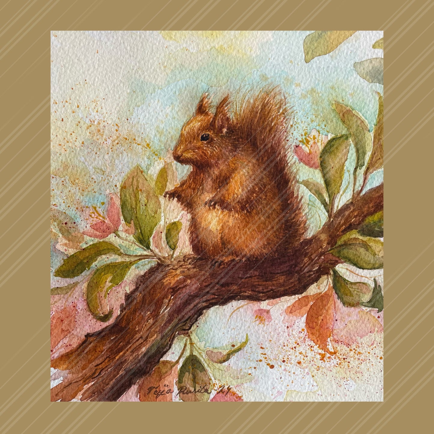 Teija Rusila Art | Taulu | Taideteos- Pihapuun kasvatti -đź’š53