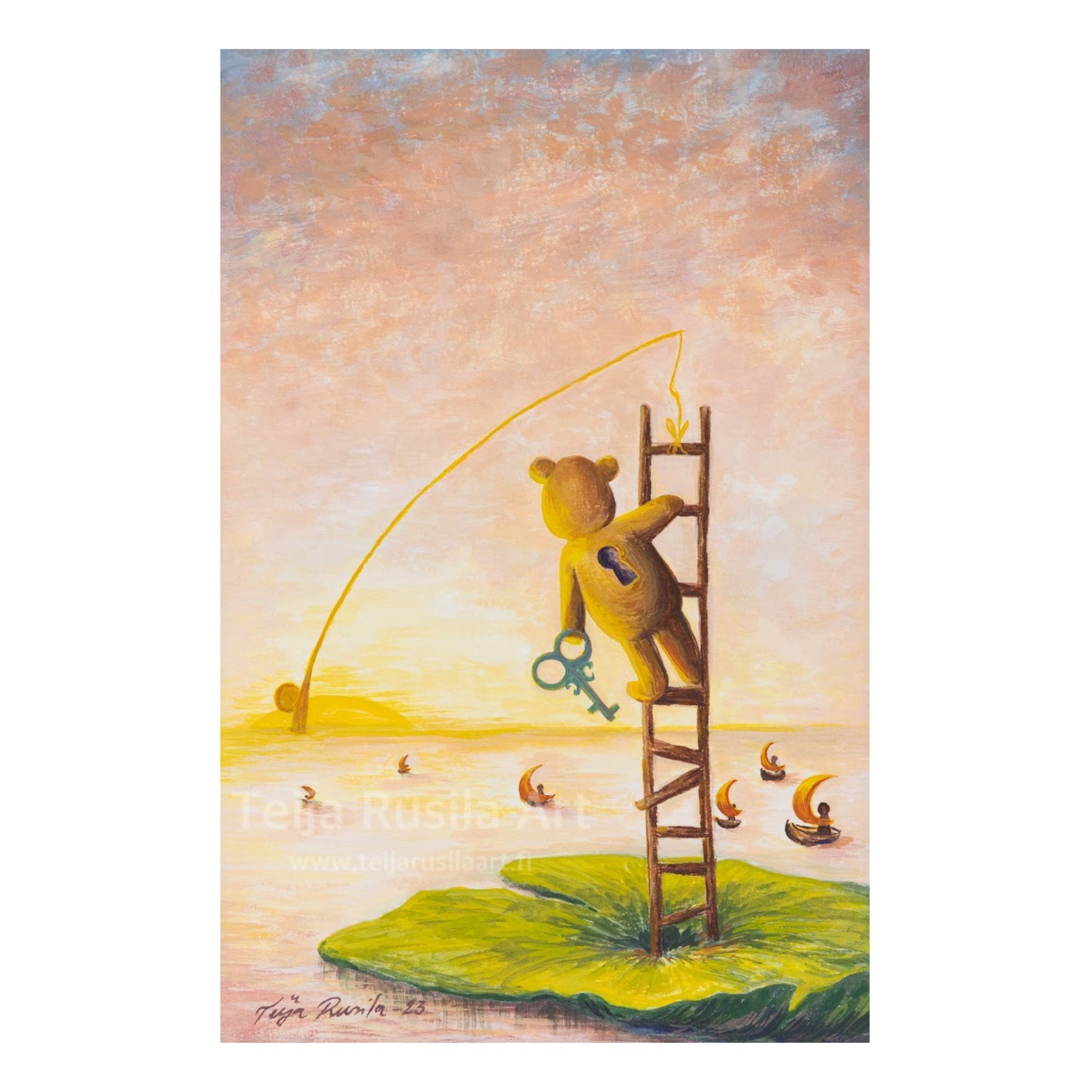 Teija Rusila Art | Taulu | Alkuperäisteos - Rising from the sun