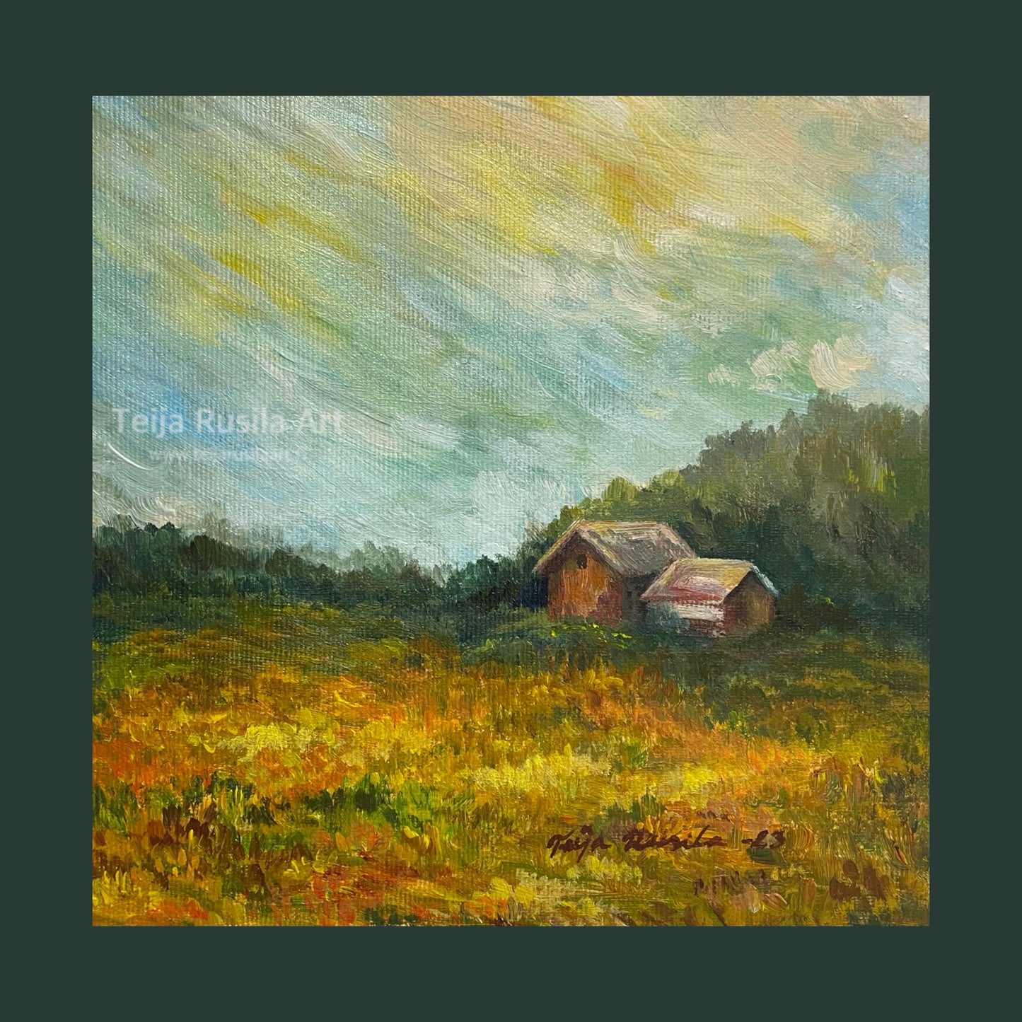 Teija Rusila Art | Taulu | Taideteos - Rauhan satama -đź’š33