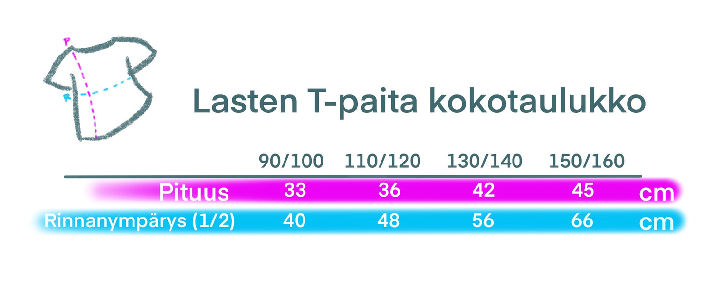 Teija Rusila Art | VTT | Lastenvaatteet | Aikuistenvaatteet | T-paita | Horse of the stories