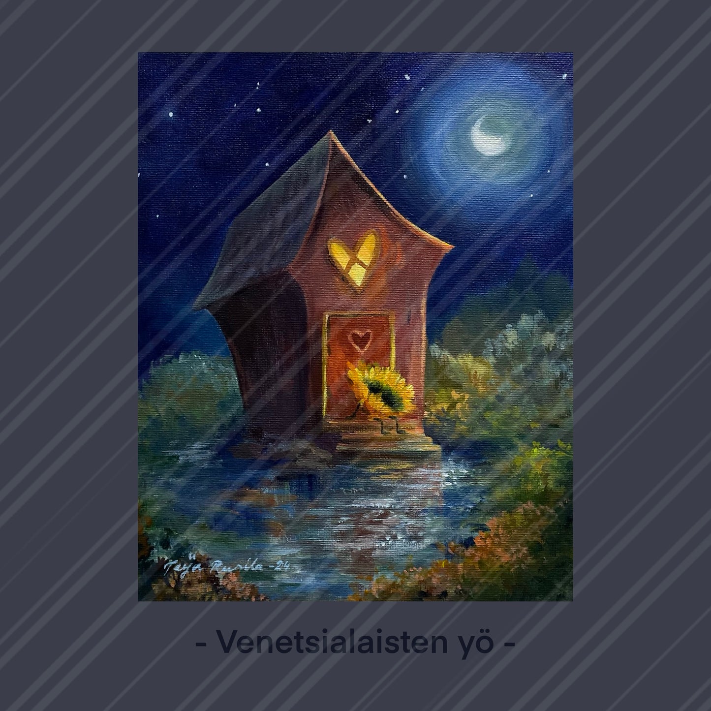 Teija Rusila Art | Taulu | Taideteos | Venetsialaisten yö | 💚73