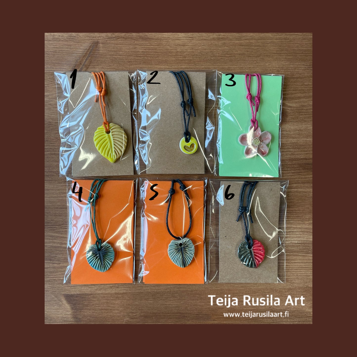 Teija Rusila Art | HANDM | Keraamiset tuotteet | Kaulakorut | 🇫🇮