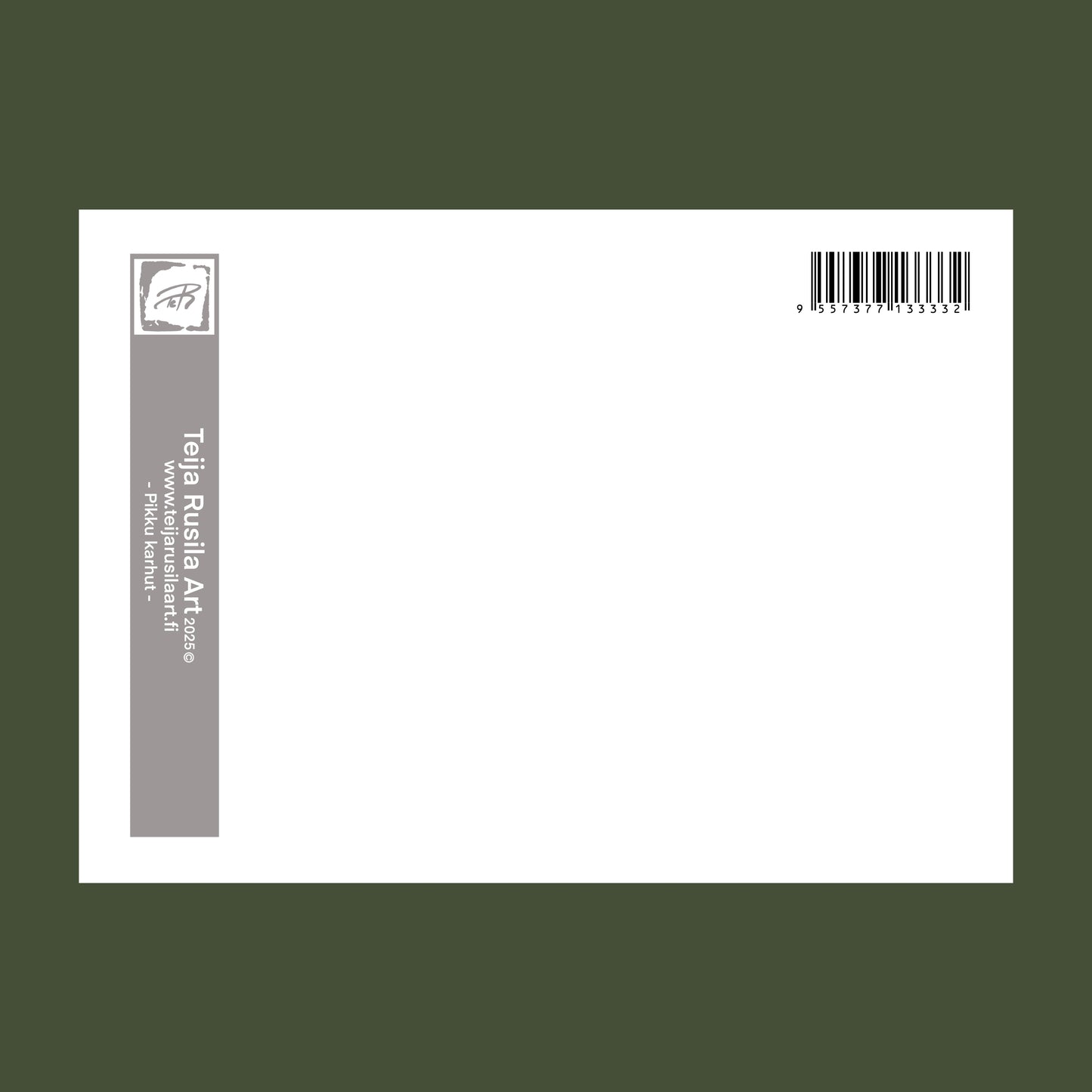 Teija Rusila Art | Yksiosainenpostikortti | Pikku karhut | 🇫🇮