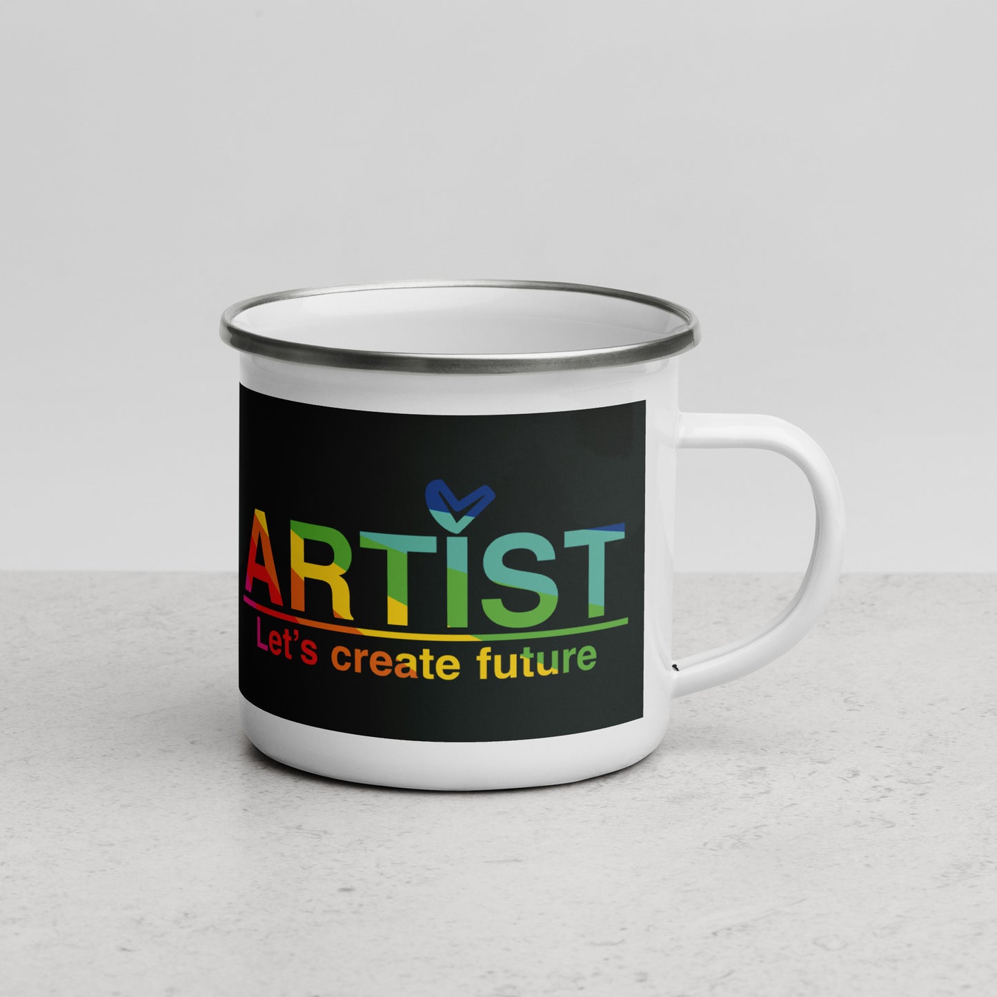Teija Rusila Art | W | Enamel Mug | ARTIST | Tilaustuote