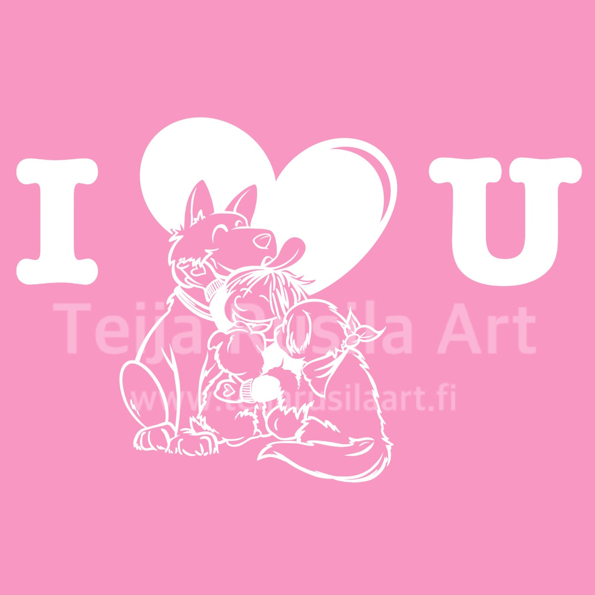 Teija Rusila Art | VTT | Karvarakkautta | Aikuisten t-paita