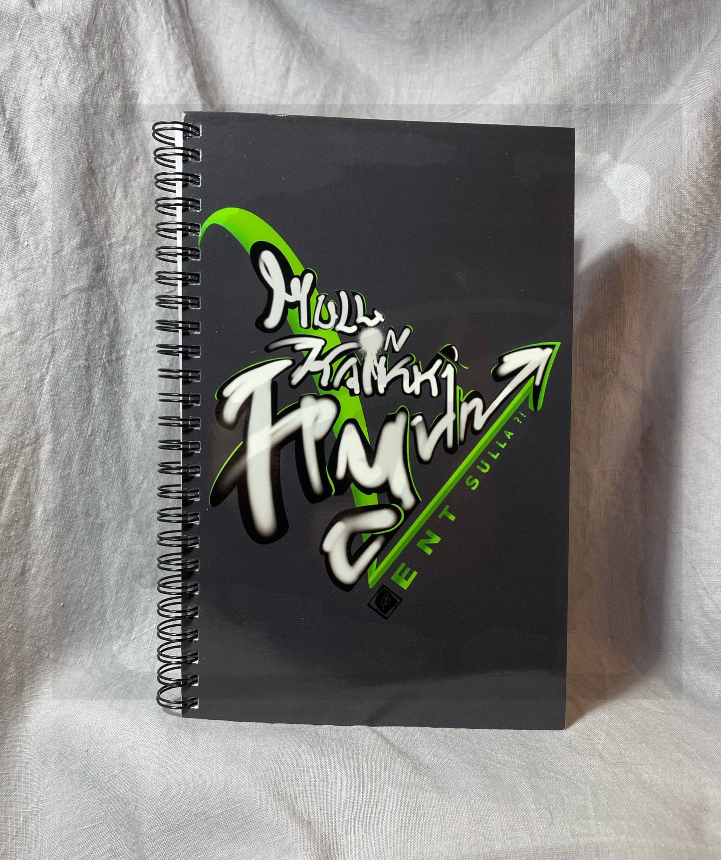 Teija Rusila Art. I'm fine. What about you?! - A5 spiral notebook (lined).