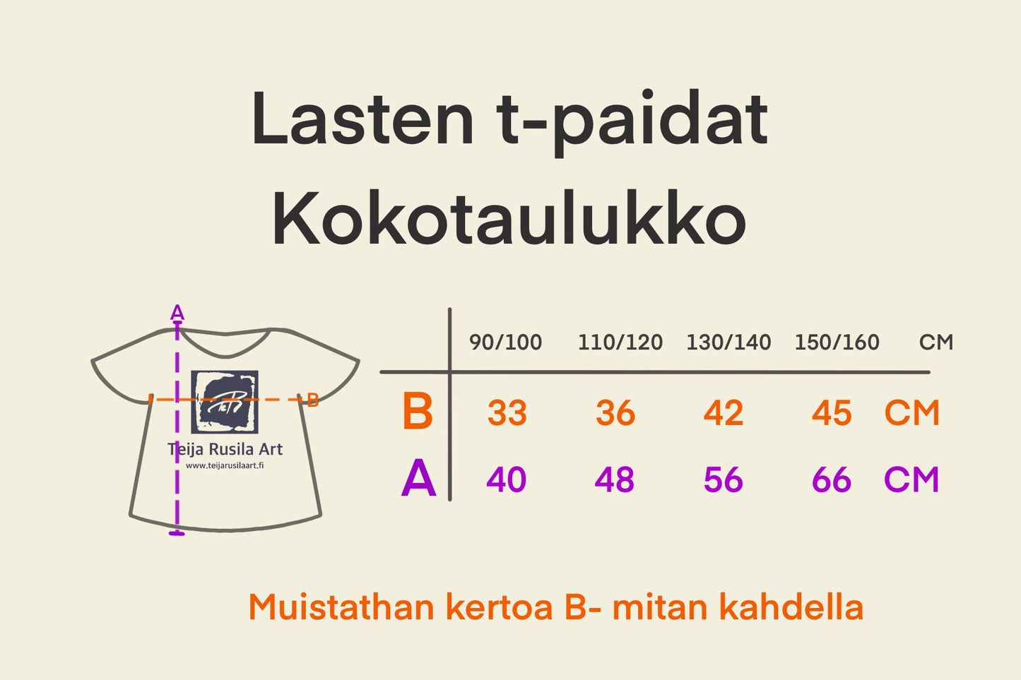 Teija Rusila Art | VTT | Karvarakkautta | Lastenvaatteet | Lasten t-paita