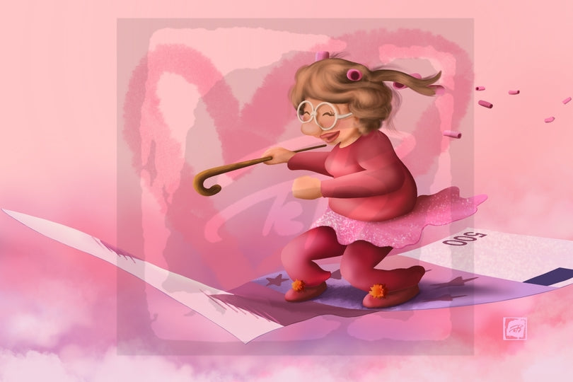 Teija Rusila Art | Elämä risaseks | A6- postikortti