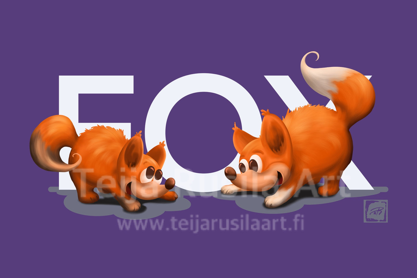 Teija Rusila Art | VTT | Lastenvaatteet | Lasten T-paita | FOX