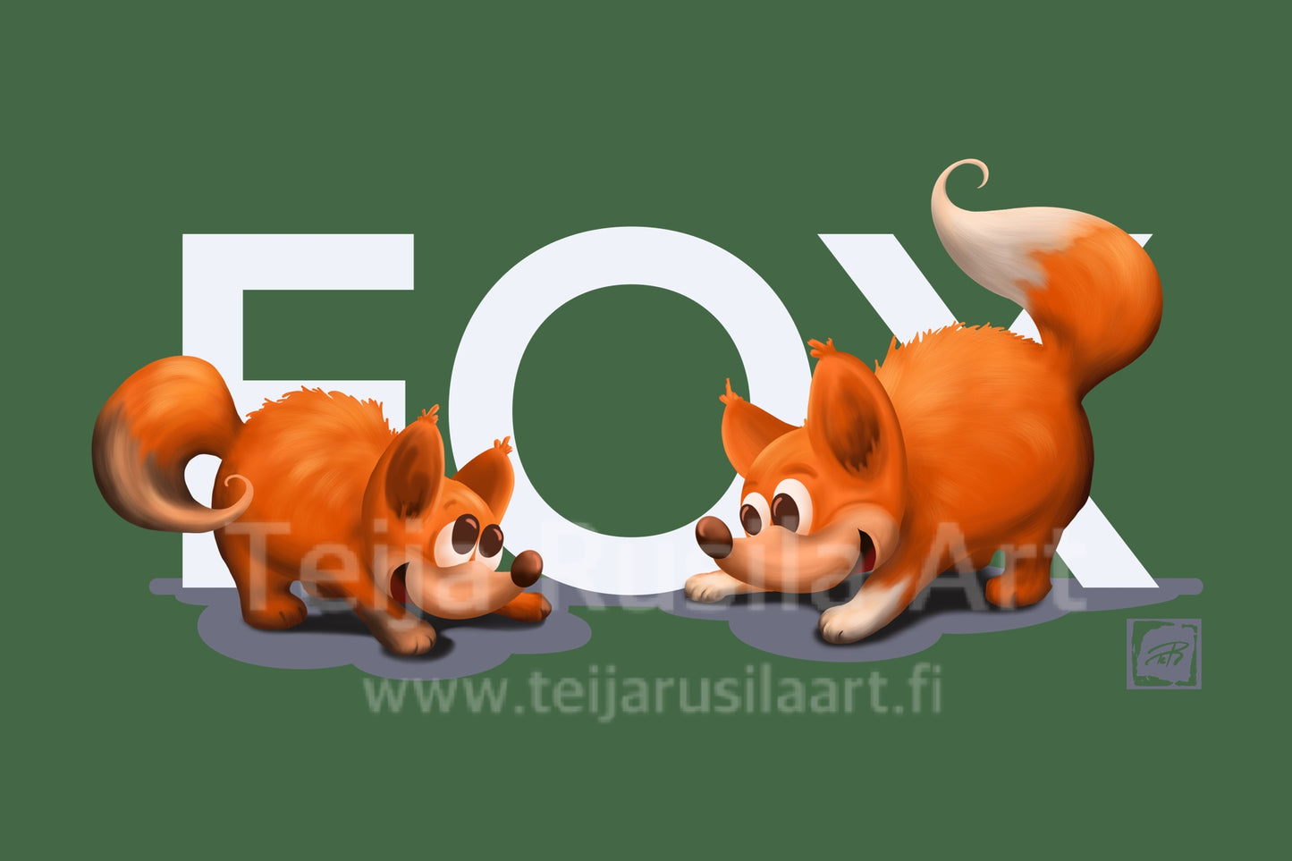Teija Rusila Art | VTT | Lastenvaatteet | Lasten T-paita | FOX