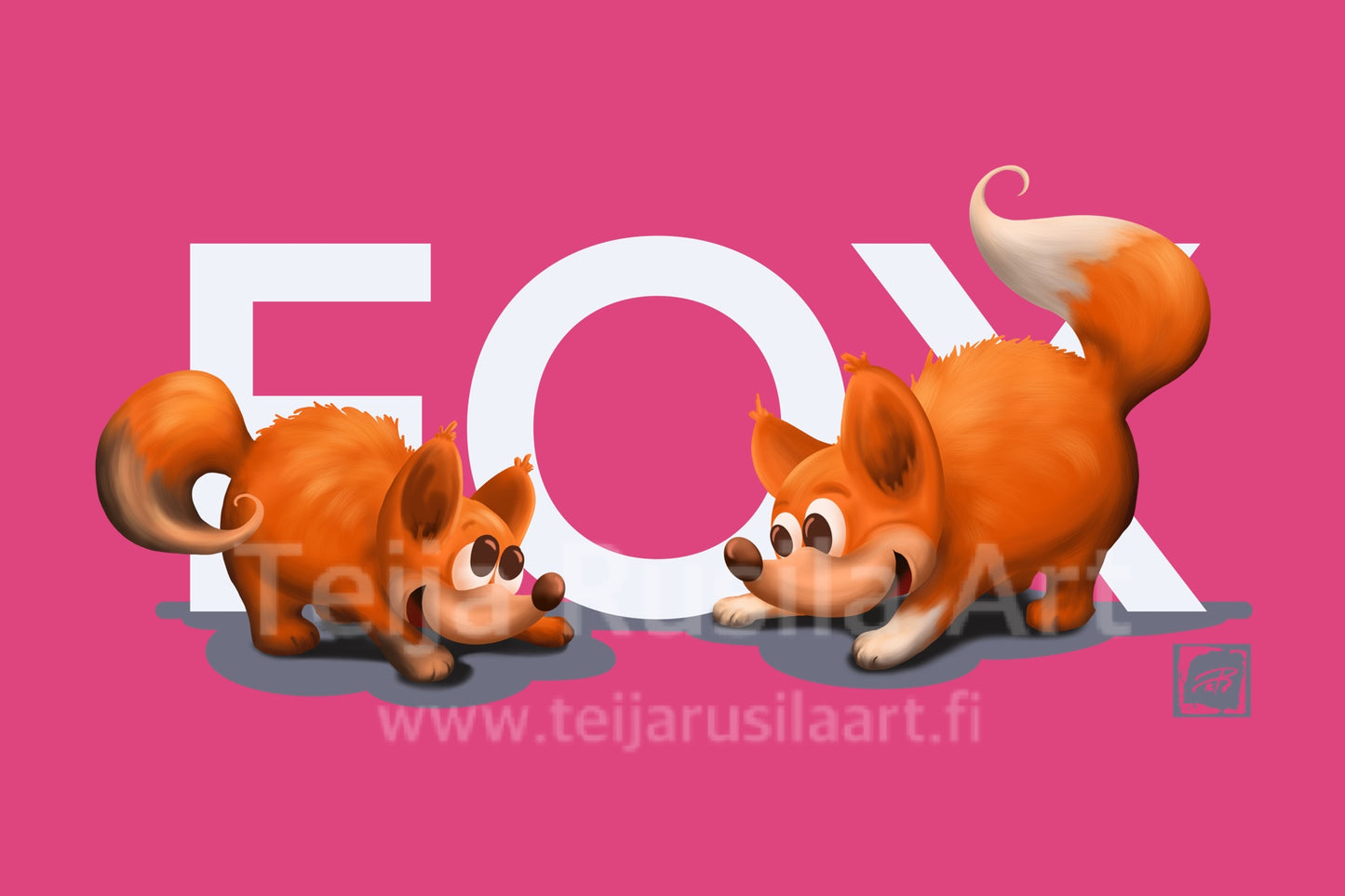 Teija Rusila Art | VTT | Lastenvaatteet | Lasten T-paita | FOX