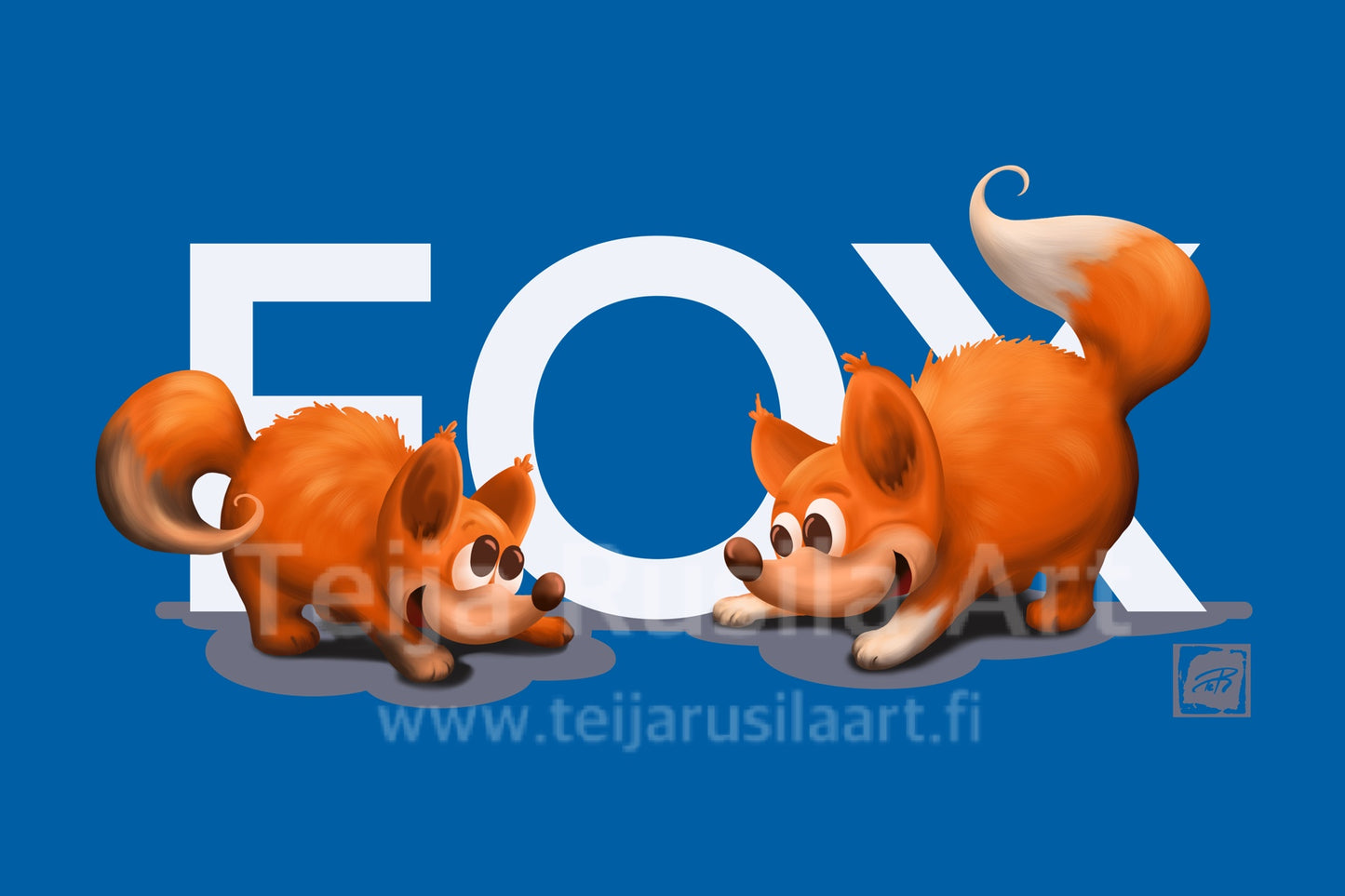 Teija Rusila Art | VTT | Lastenvaatteet | Lasten T-paita | FOX