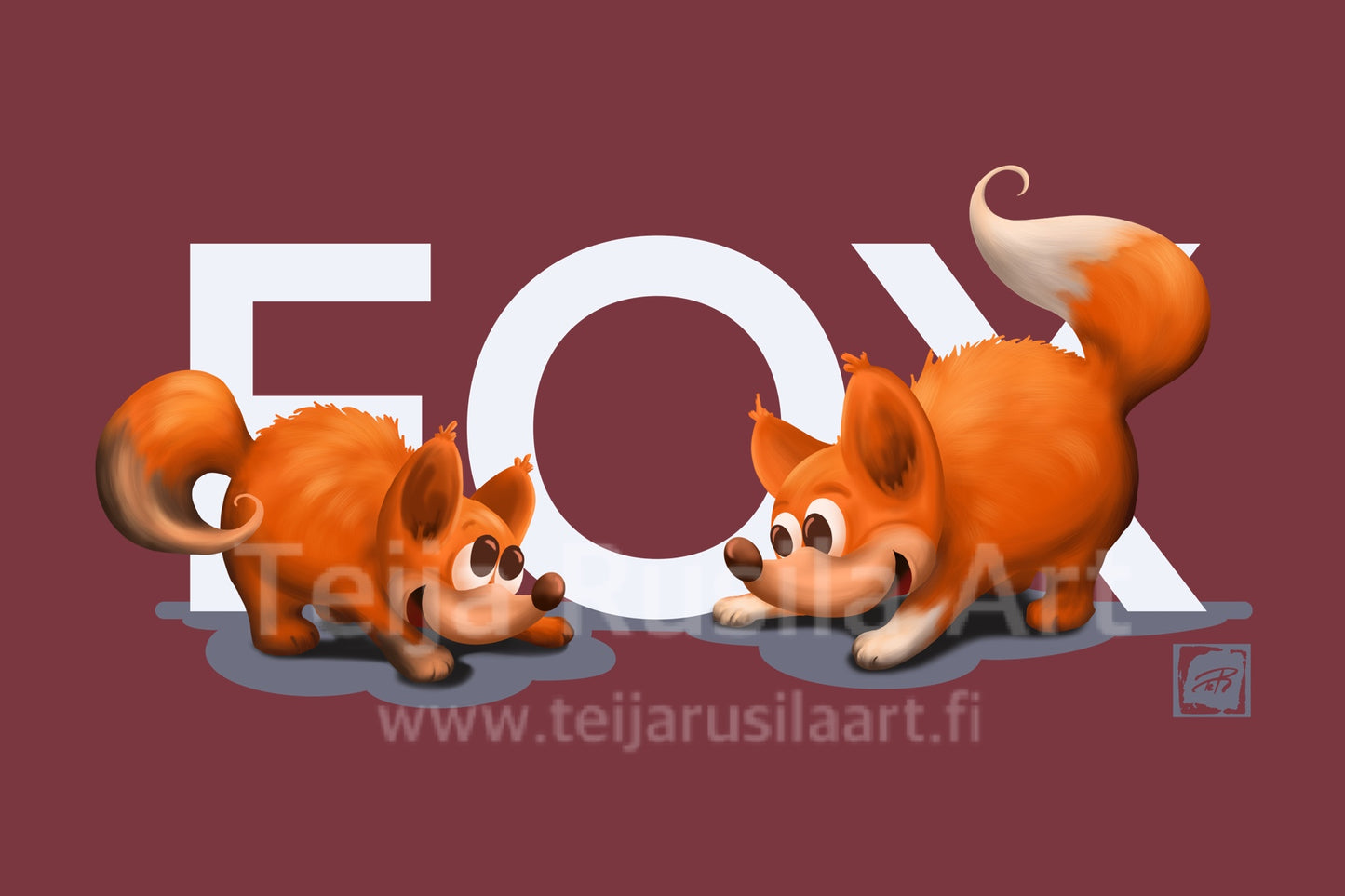 Teija Rusila Art | VTT | Lastenvaatteet | Lasten T-paita | FOX