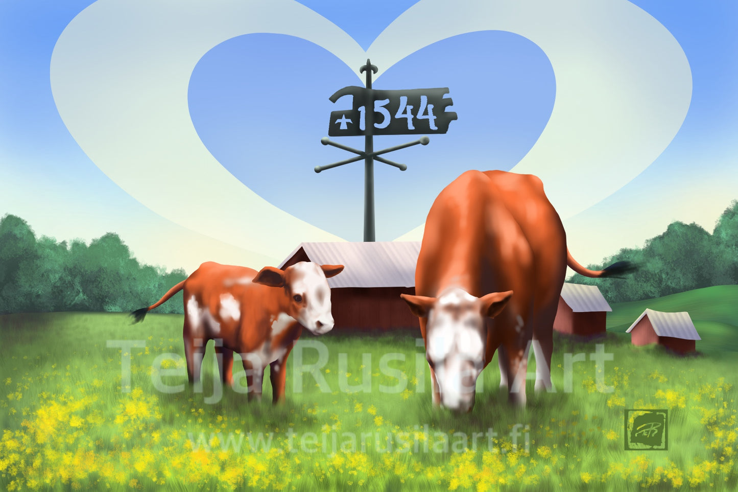 Teija Rusila Art | Postikortti | Perinteiden viiri