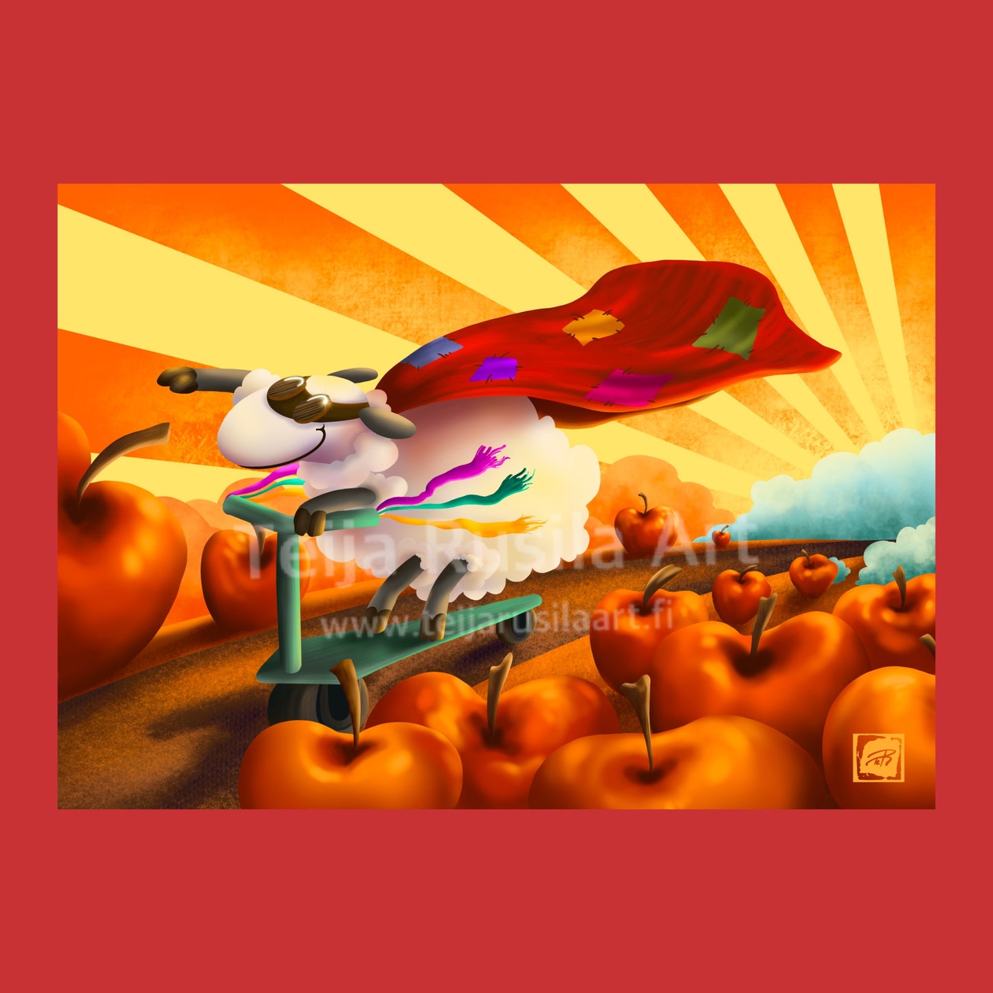 Teija Rusila Art | VTT | Huppari | Super Sheep