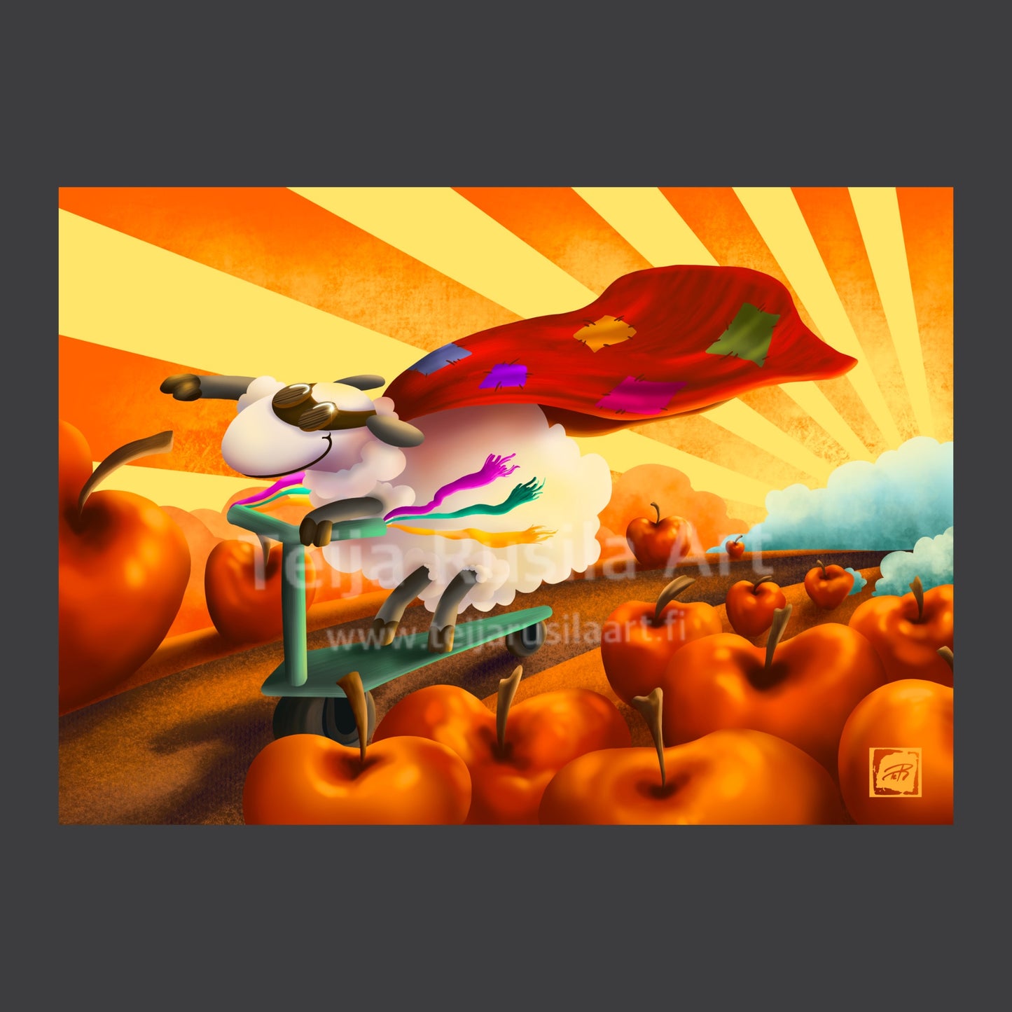 Teija Rusila Art | VTT | Huppari | Super Sheep