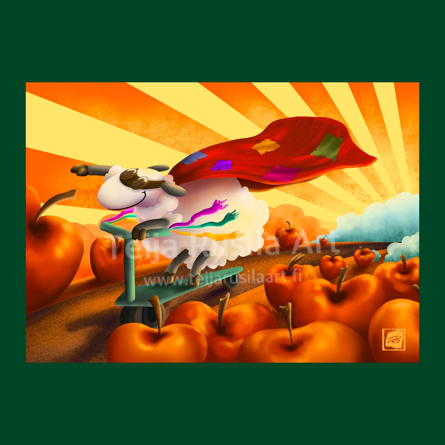 Teija Rusila Art | VTT | Huppari | Super Sheep