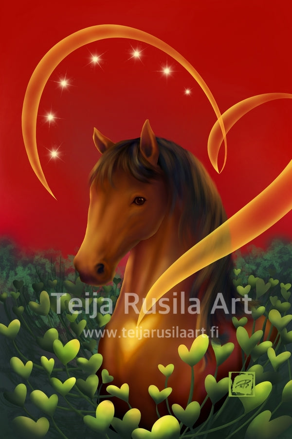 Teija Rusila Art | Sure of his heart | Support spatial | Support card