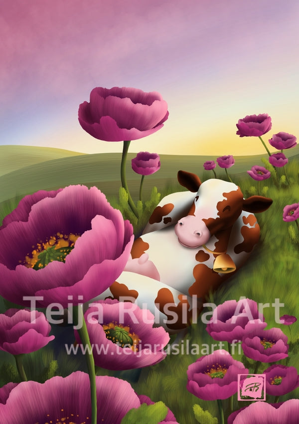 Teija Rusila Art | Uniikko | A4 | Taideprintti