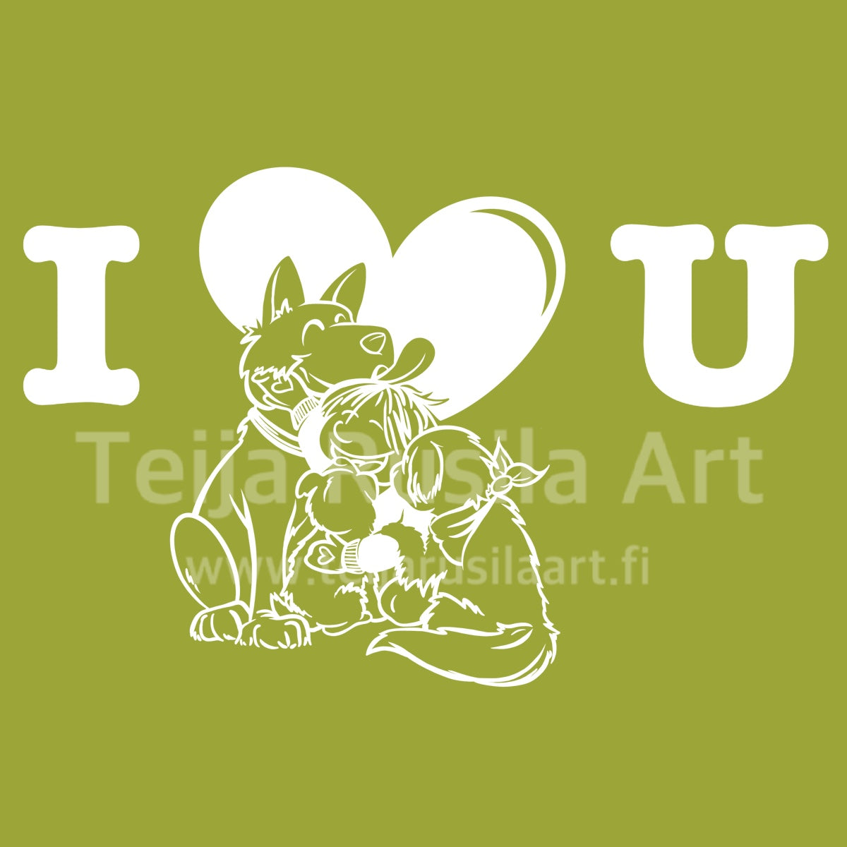 Teija Rusila Art | VTT | Karvarakkautta | Lastenvaatteet | Lasten t-paita