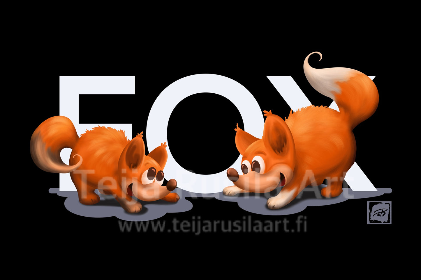 Teija Rusila Art | VTT | Lastenvaatteet | Lasten T-paita | FOX