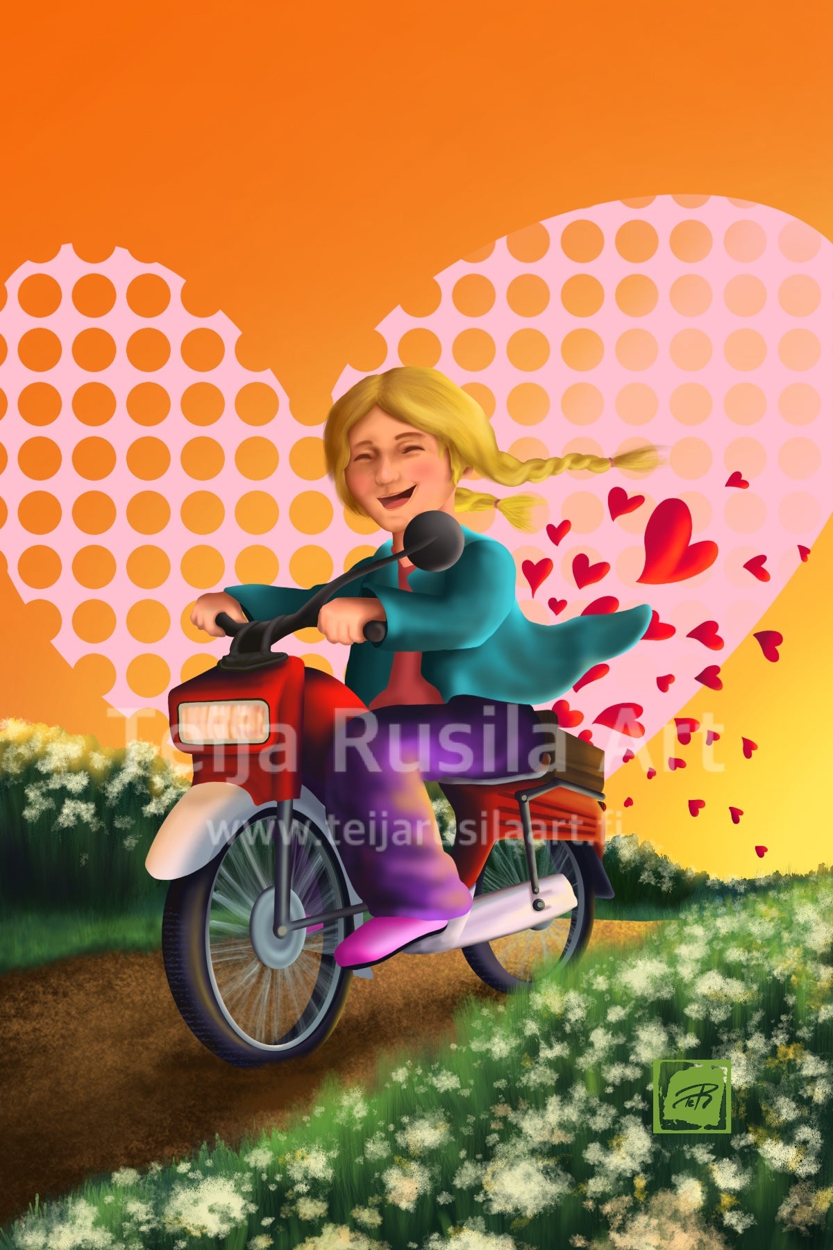 Teija Rusila Art | Sweet going | Adult t-shirt