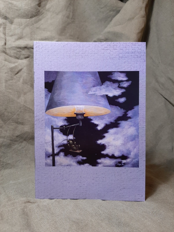 Teija Rusila Art| A5 vihko | Blanco | Olohuoneessa on taivaani. Horisontissa on olohuoneeni | 🇫🇮