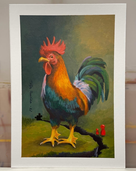 Teija Rusila Art | Galleria | Be your own life rooster