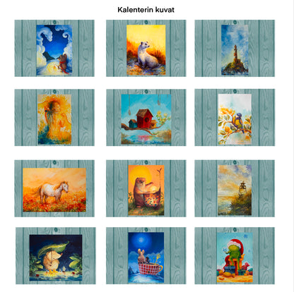 Teija Rusila Art | Taidekalenteri | Seinäkalenteri | 2026 | Ennakkomyynti