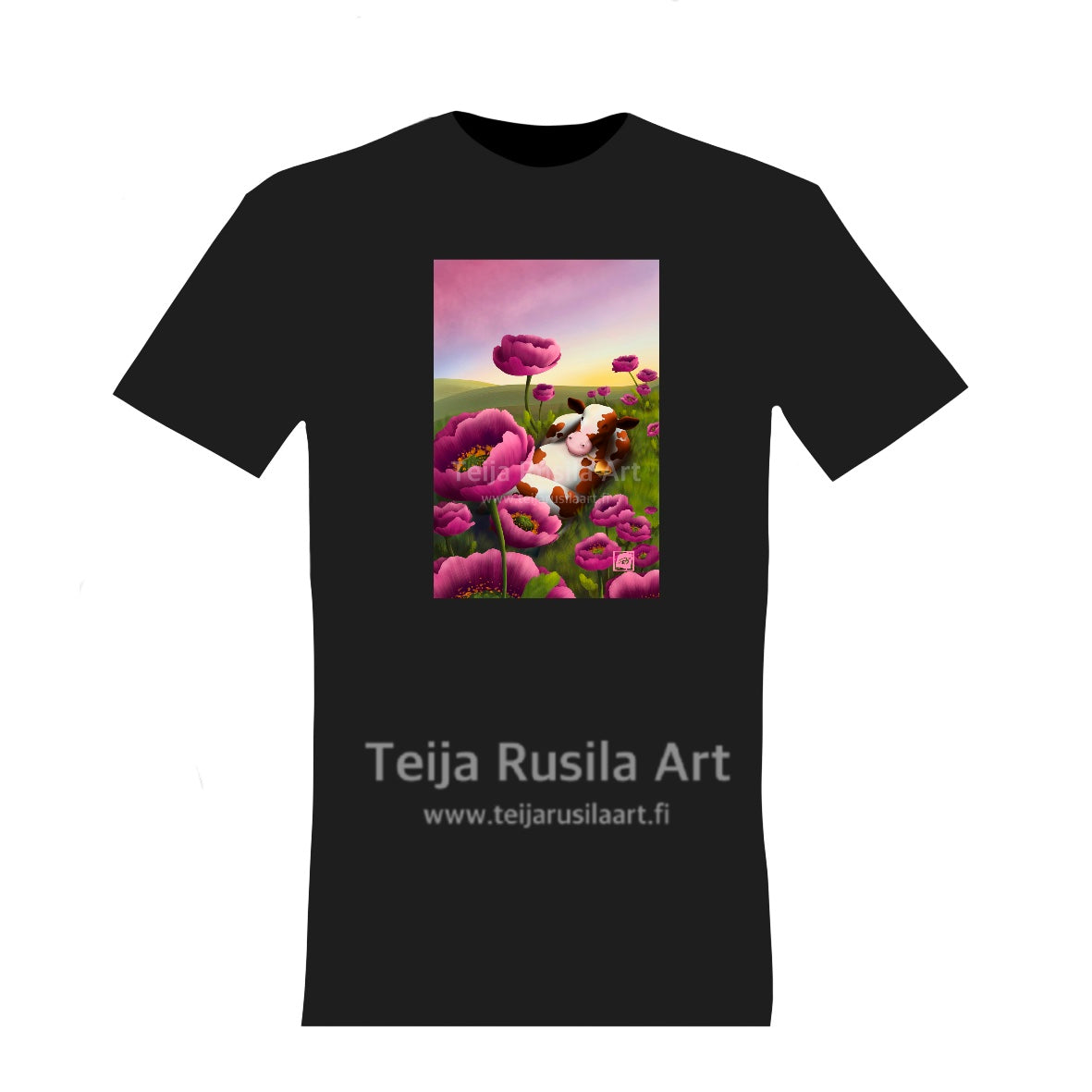 Teija Rusila Art | BRS | Aikuisten t-paita | Uniikko | XS-5XL | Musta | 🇫🇮