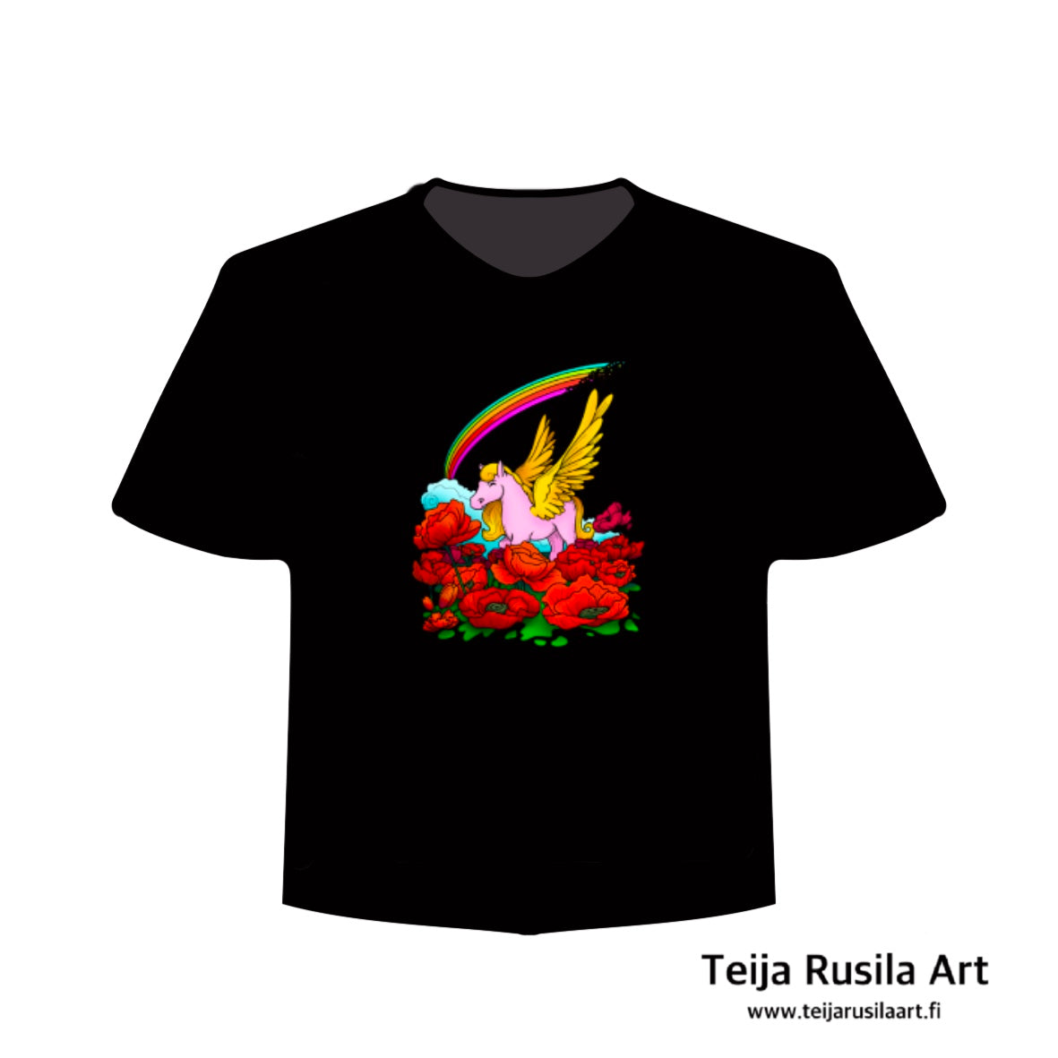 Teija Rusila Art | VTT | Vaatteet | Horse of the stories | T-paita