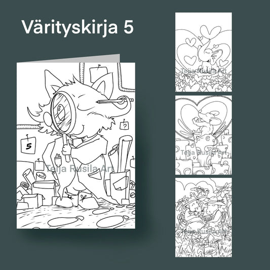 Teija Rusila Art | Coloringbook | Värityskirja 5 | 🇫🇮