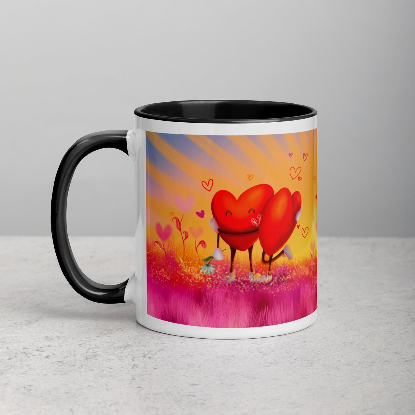 Teija Rusila Art | W | Mug | Mukit | Sydän | Auringon vakka ja kuun kansi | Tilaustuote