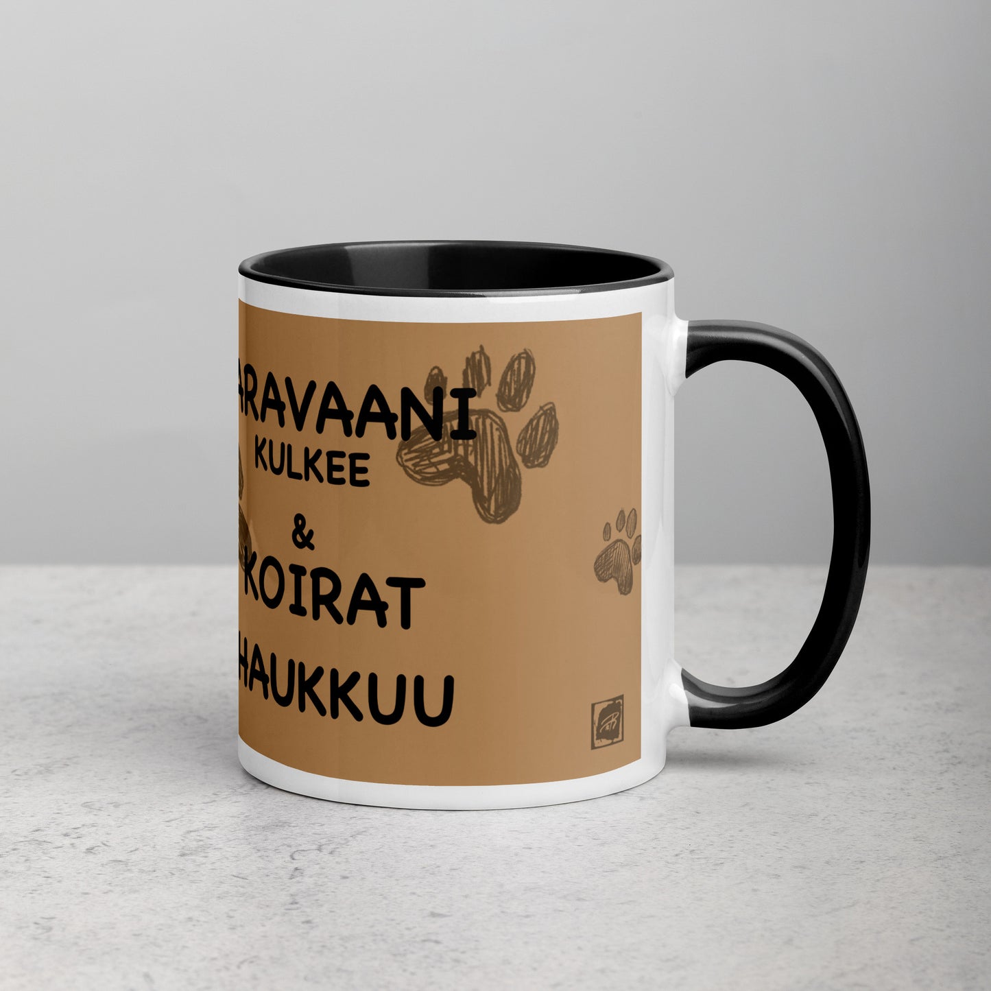 Teija Rusila Art | W | Dog Mug | Koira-muki | Karavaanari koirat | Tilaustuote