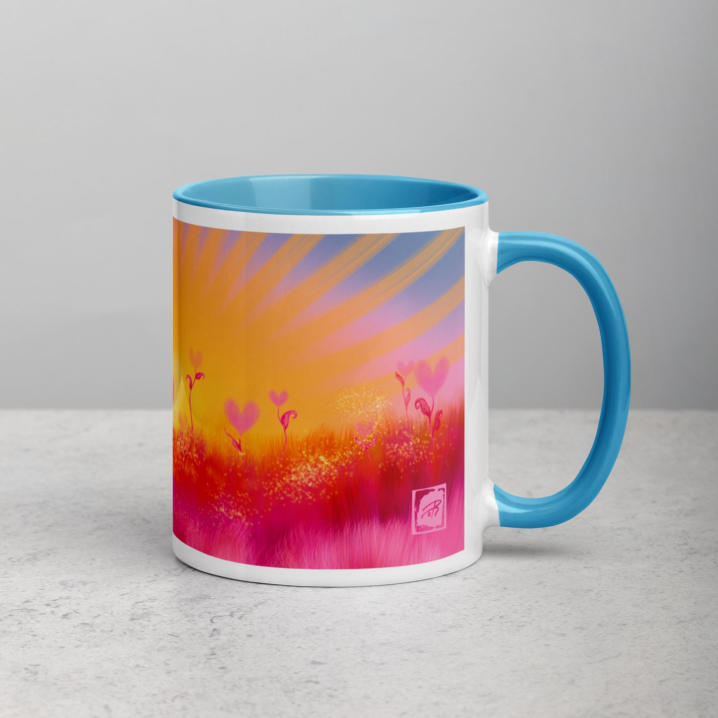 Teija Rusila Art | W | Mug | Mukit | Sydän | Auringon vakka ja kuun kansi | Tilaustuote