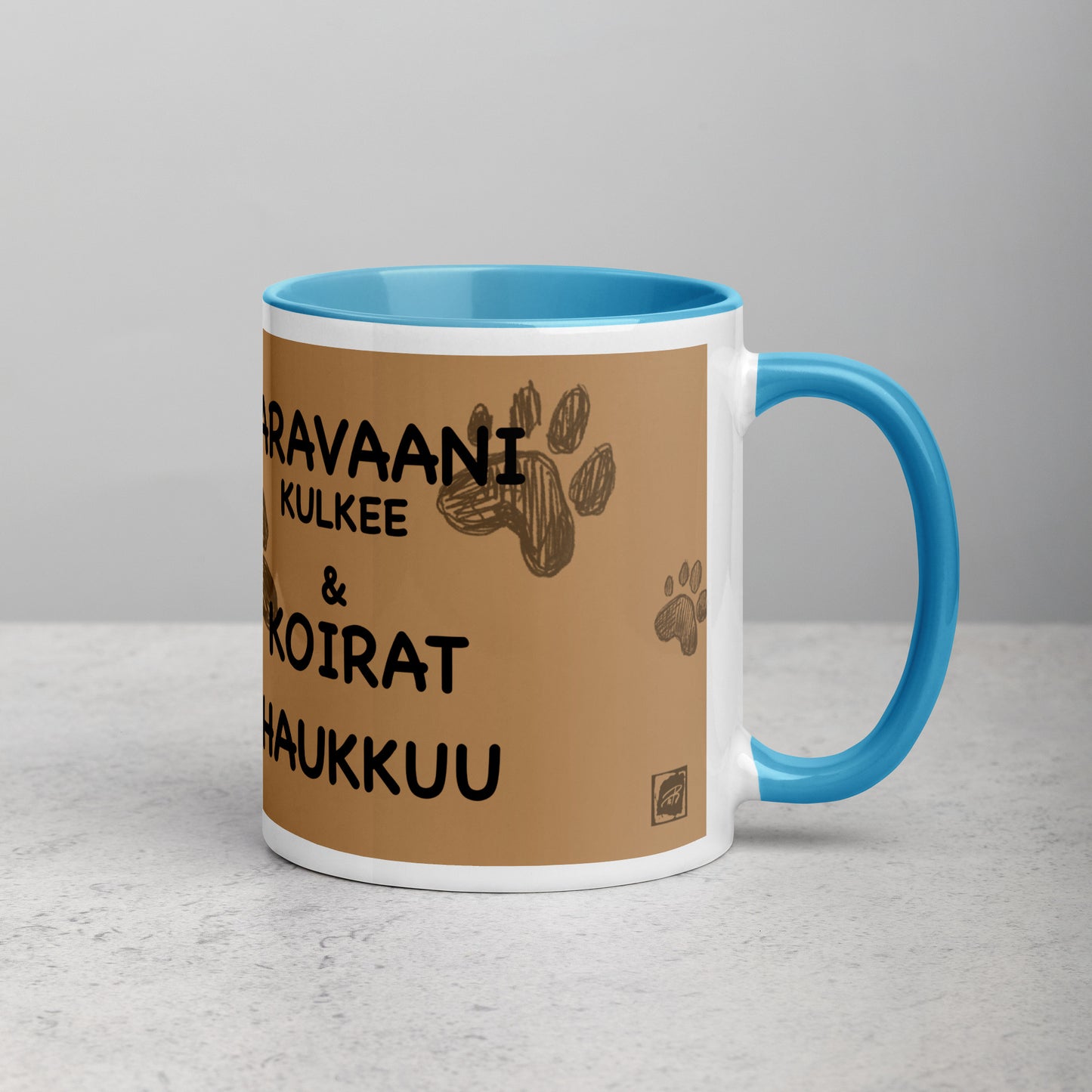 Teija Rusila Art | W | Dog Mug | Koira-muki | Karavaanari koirat | Tilaustuote