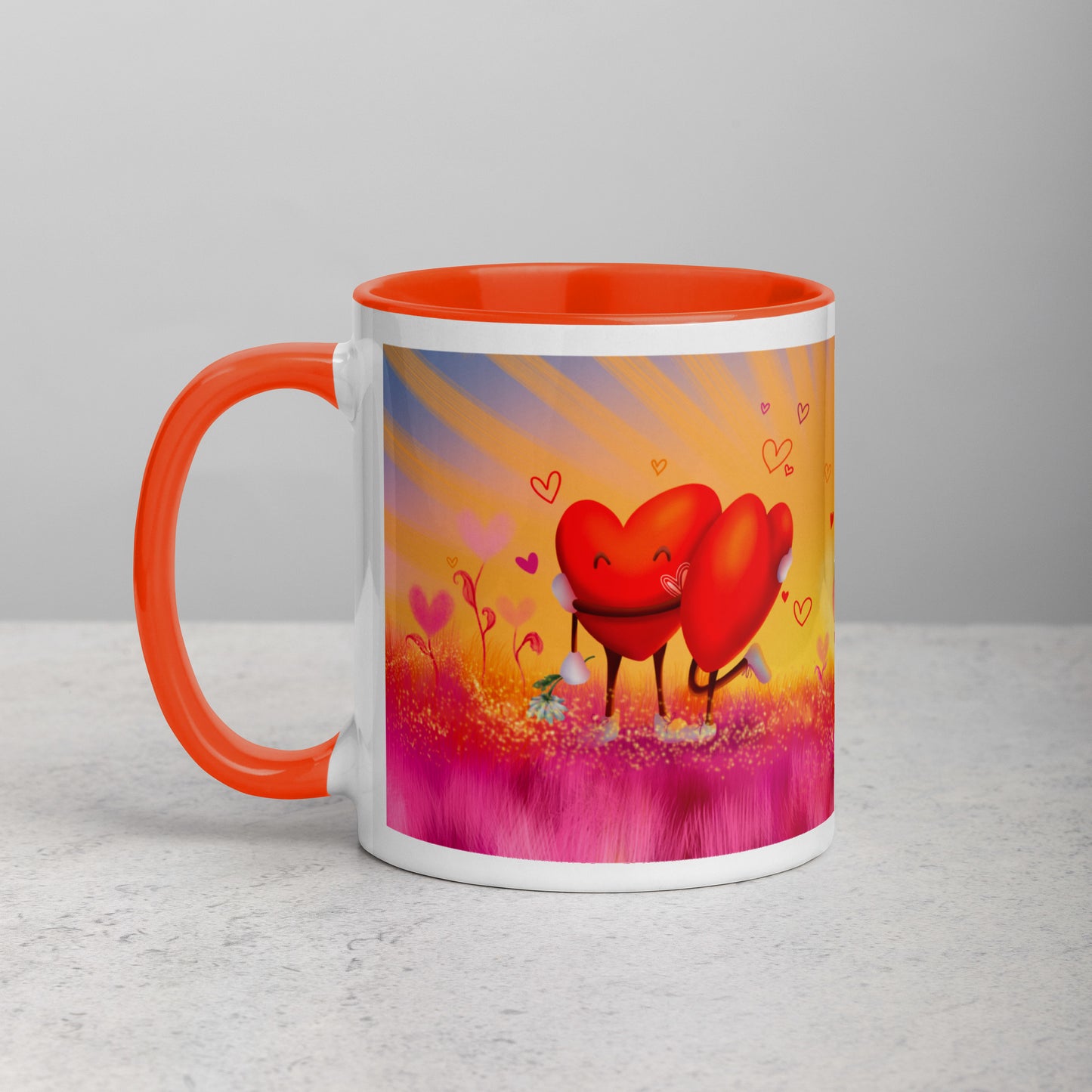 Teija Rusila Art | W | Mug | Mukit | Sydän | Auringon vakka ja kuun kansi | Tilaustuote