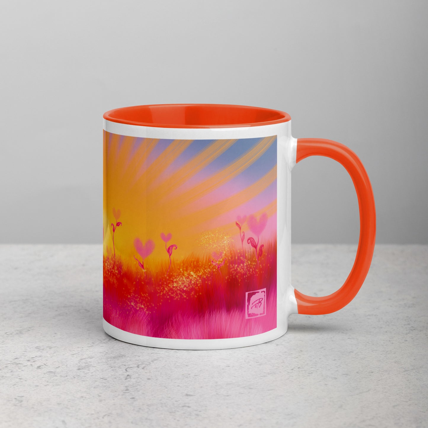 Teija Rusila Art | W | Mug | Mukit | Sydän | Auringon vakka ja kuun kansi | Tilaustuote