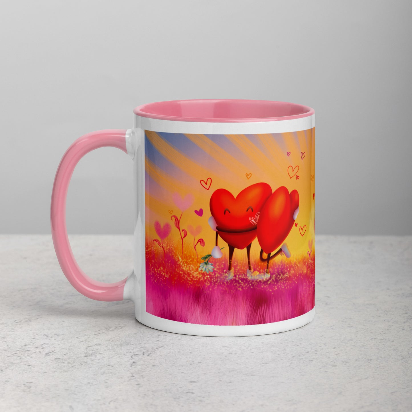 Teija Rusila Art | W | Mug | Mukit | Sydän | Auringon vakka ja kuun kansi | Tilaustuote