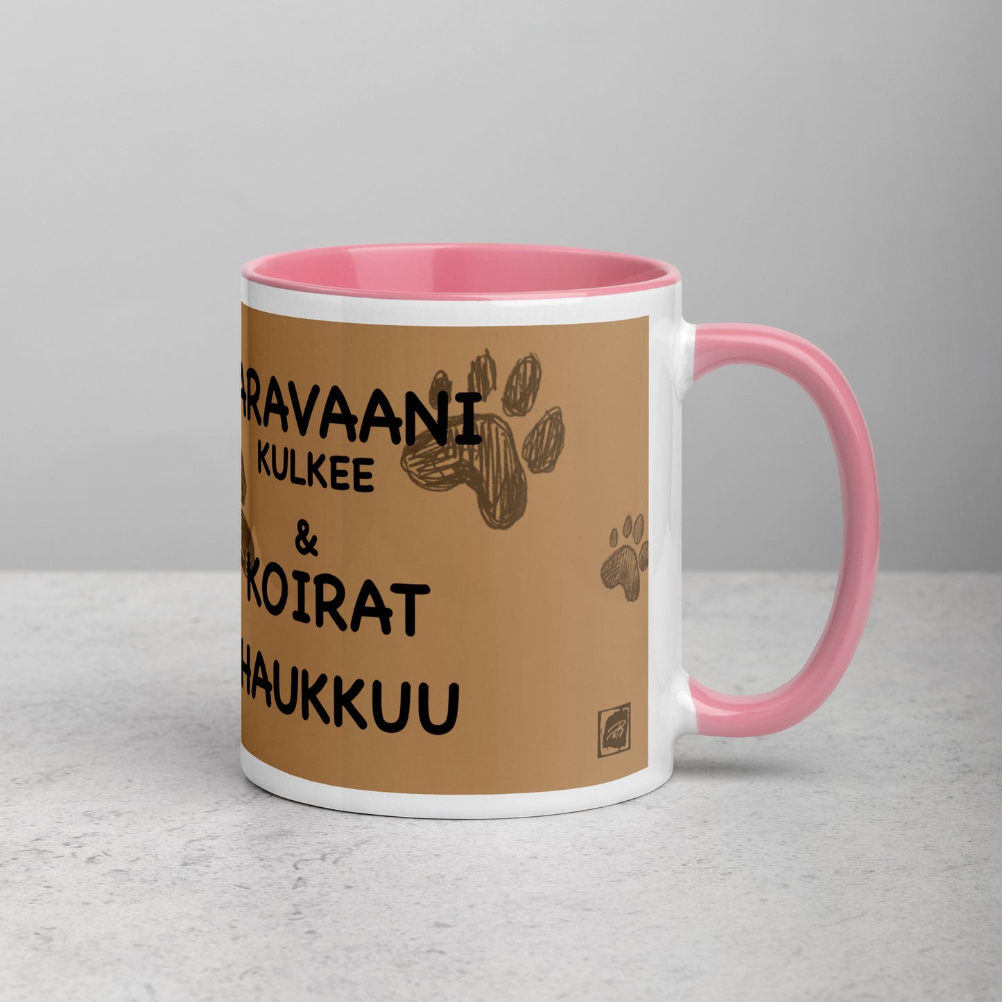 Teija Rusila Art | W | Dog Mug | Koira-muki | Karavaanari koirat | Tilaustuote