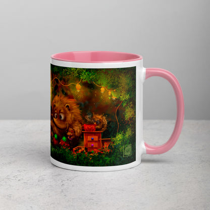 Teija Rusila Art | W | Mug | Hedgehog | Mukit | Taidemuki | Siili | Piikikäs perinne | Tilaustuote