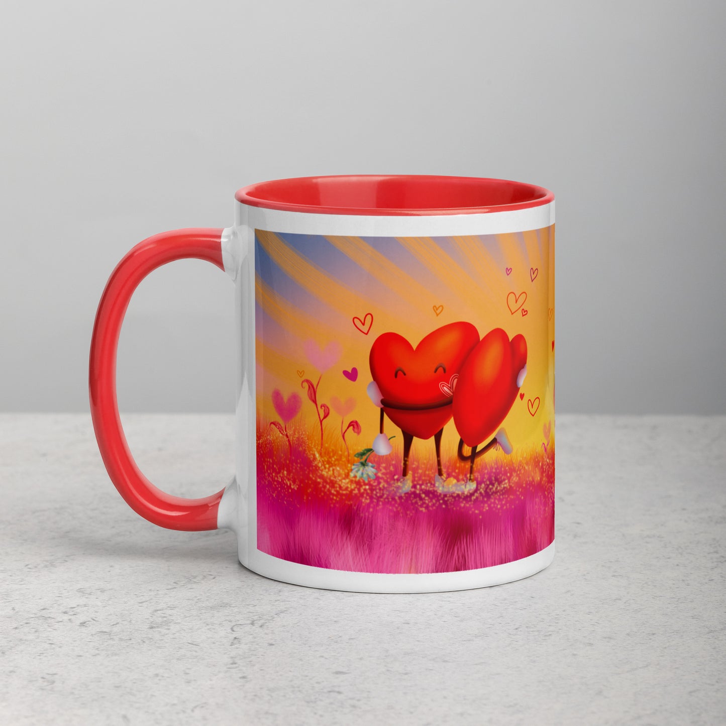 Teija Rusila Art | W | Mug | Mukit | Sydän | Auringon vakka ja kuun kansi | Tilaustuote