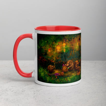 Teija Rusila Art | W | Mug | Hedgehog | Mukit | Taidemuki | Siili | Piikikäs perinne | Tilaustuote