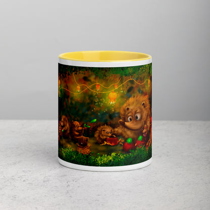 Teija Rusila Art | W | Mug | Hedgehog | Mukit | Taidemuki | Siili | Piikikäs perinne | Tilaustuote