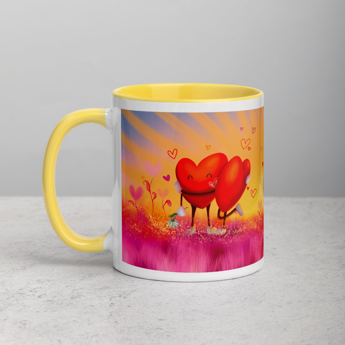 Teija Rusila Art | W | Mug | Mukit | Sydän | Auringon vakka ja kuun kansi | Tilaustuote