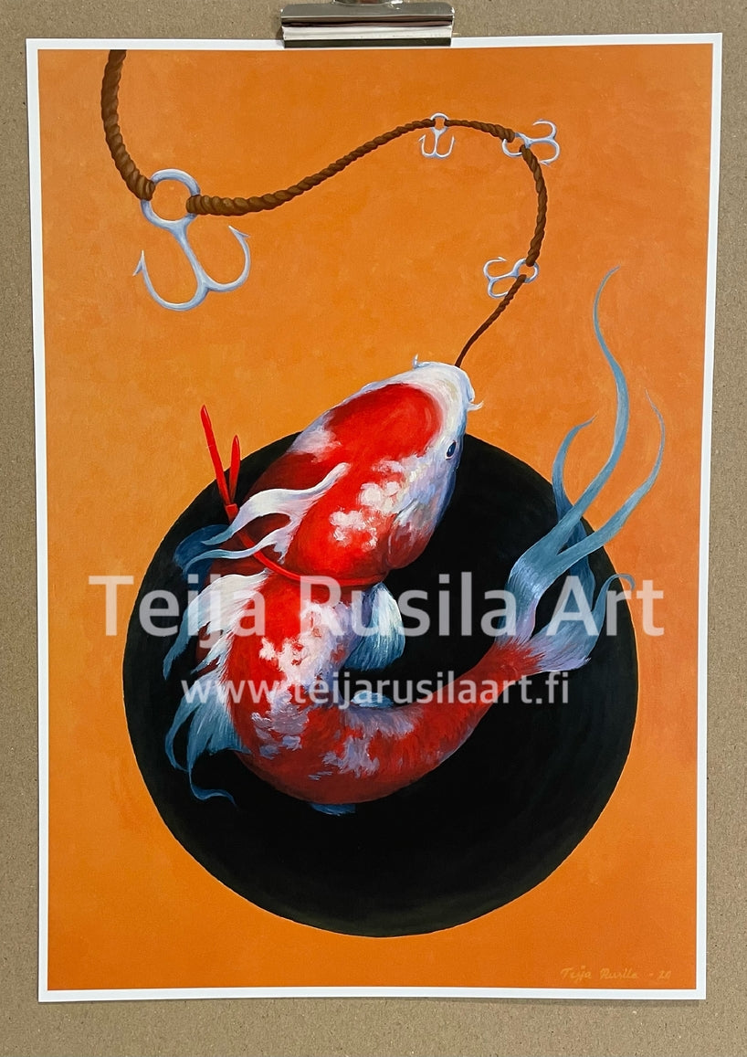 Teija Rusila Art | Art print | A4 | Fighter