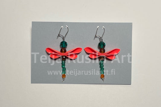 Teija Rusila Art | Excellent | Turquoise/Red | Surgical Steel | 14