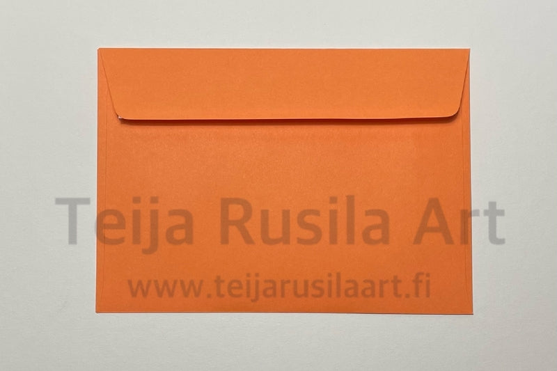 Teija Rusila Art | Persikan värinen kirjekuori A6